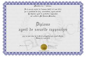 agent de sécurité diplome