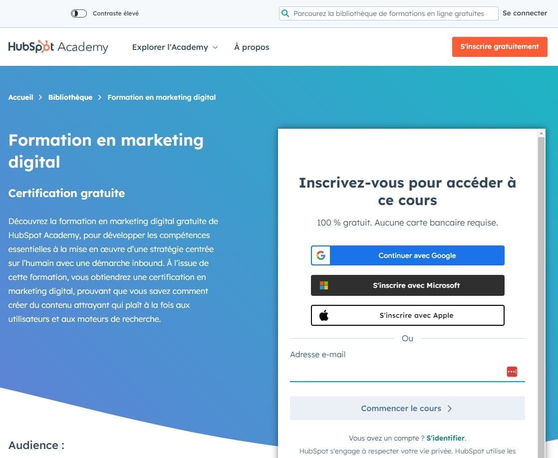 cours marketing digital