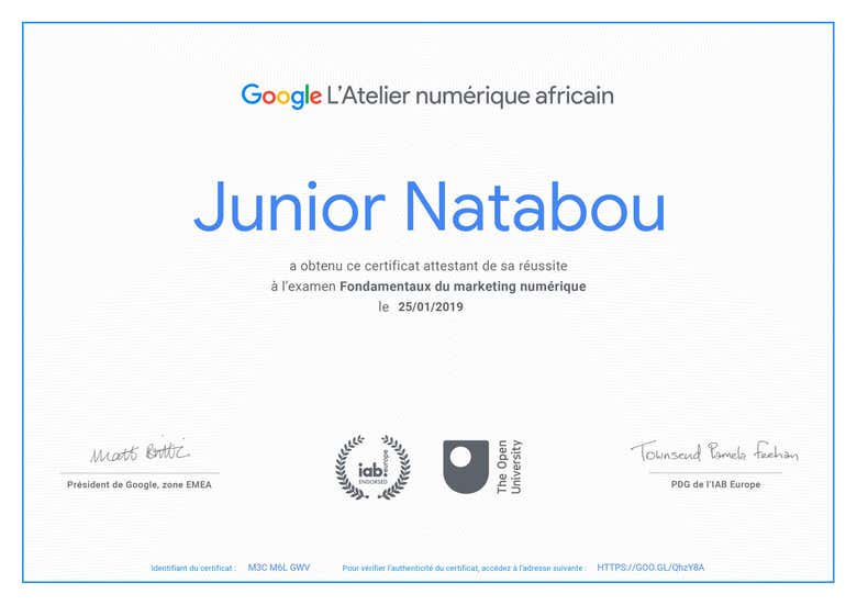 certificat marketing digital en ligne