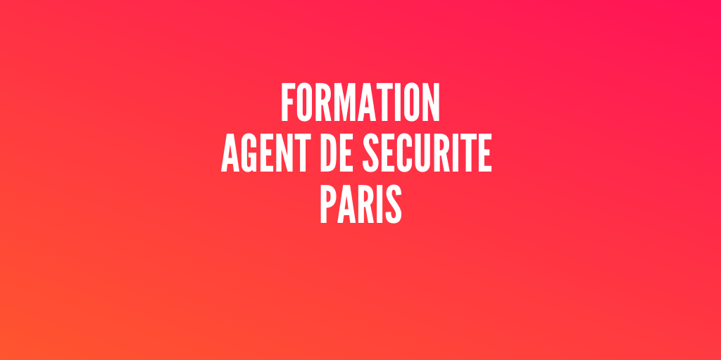 formation agent de sécurité à distance