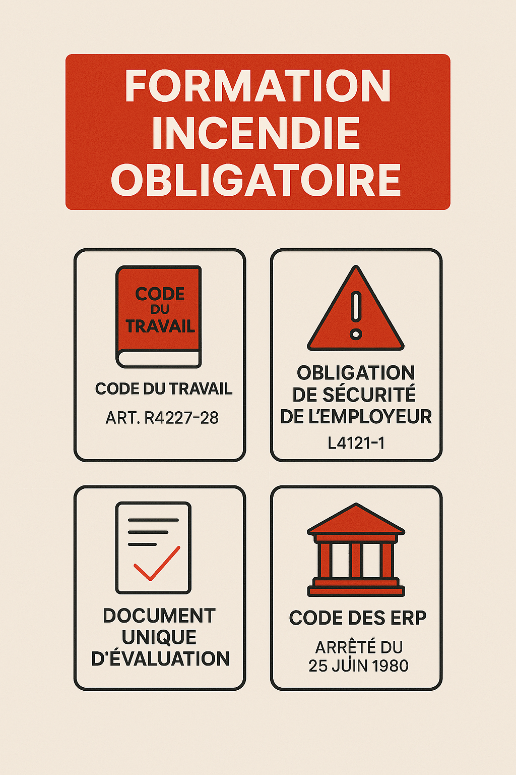 réglementation formation extincteur